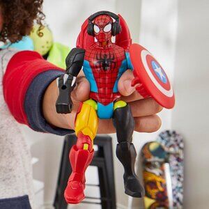 SPIDER-MAN Marvel MixMashers Custom Mix-and-Match Action Figure & Accessories